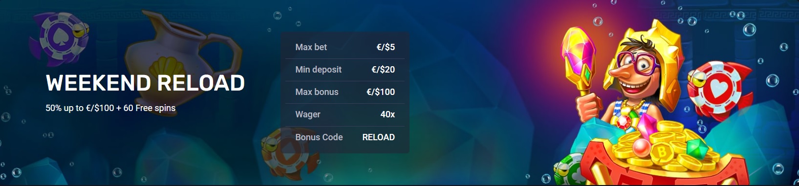 Woo Casino Bonus Reload